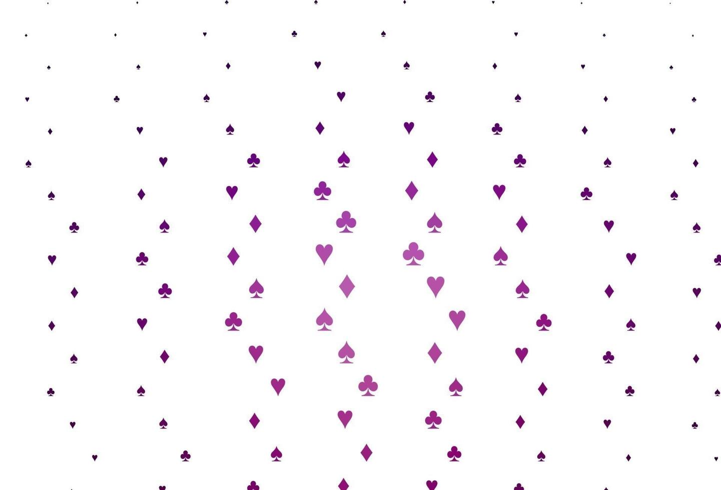 Light Purple vector pattern with symbol of cards.