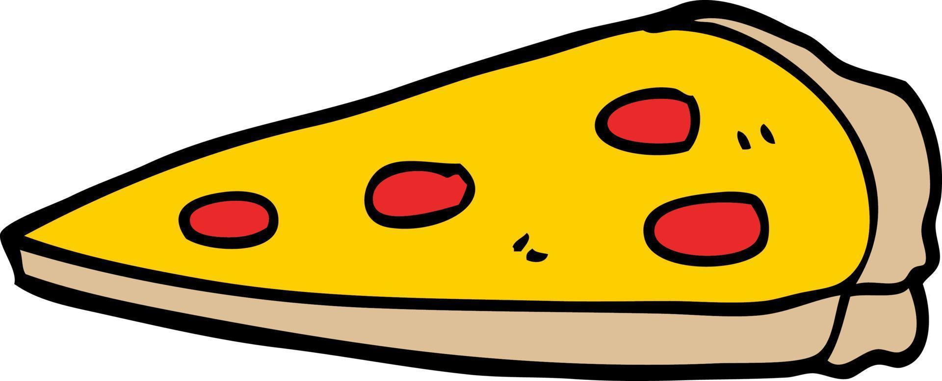 cartoon doodle pizza vector