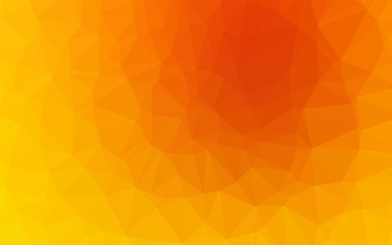 Light Yellow, Orange vector polygonal background.
