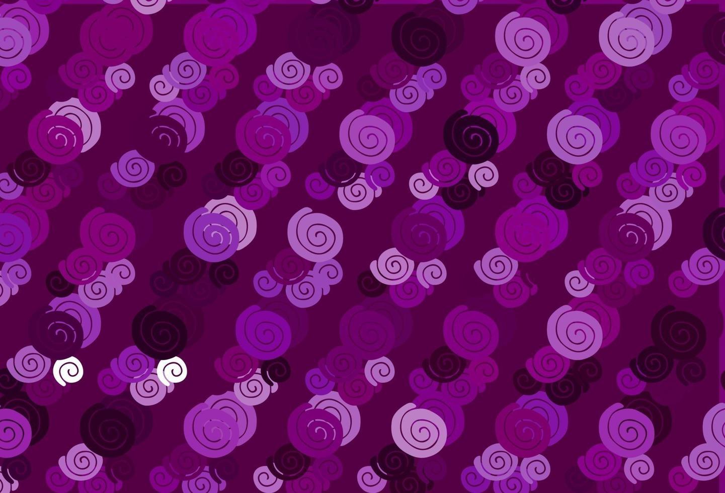 patrón de vector púrpura claro con formas de lámpara.