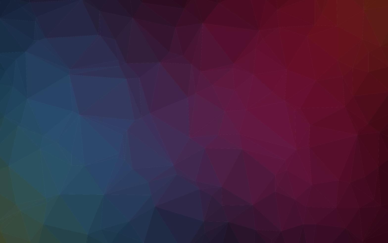 Dark Blue, Red vector abstract polygonal texture.