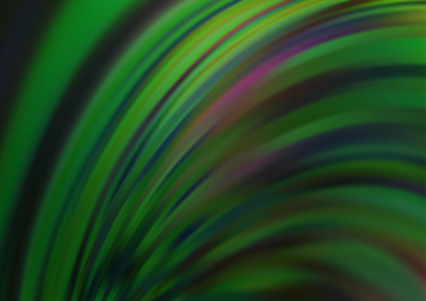 Dark Green vector template with bent ribbons.