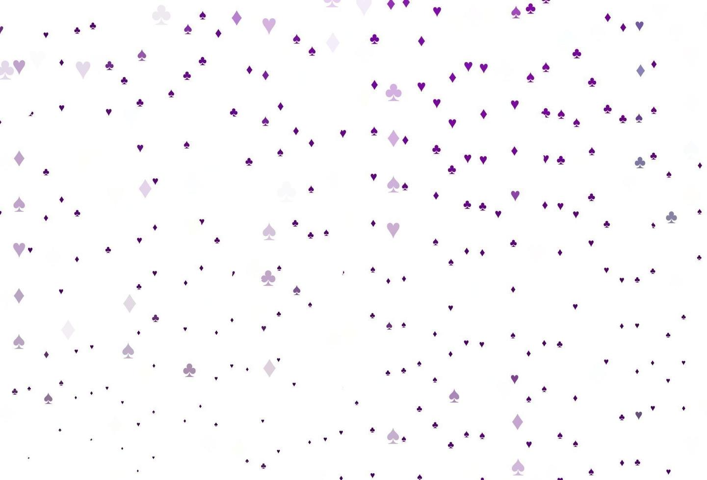 Light Purple vector cover with symbols of gamble.