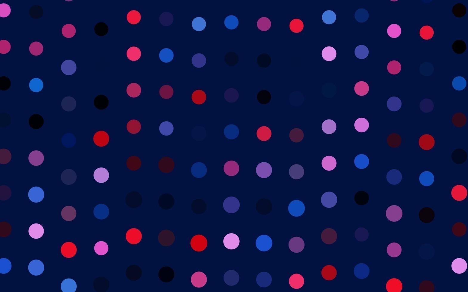 Dark Blue, Red vector cover with spots.