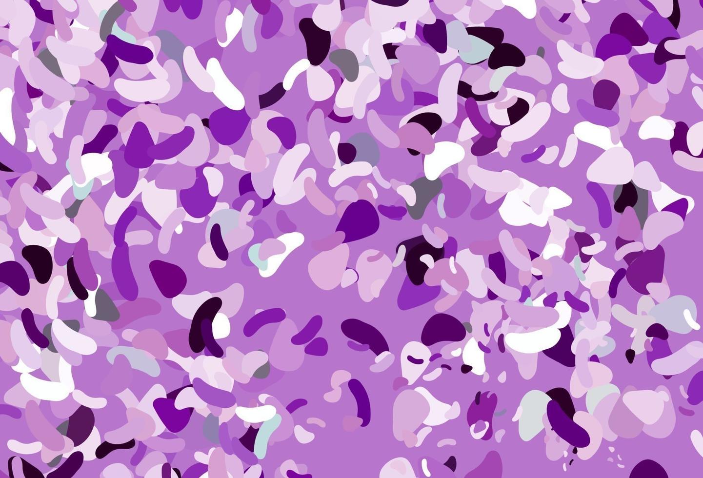 plantilla de vector de color púrpura claro con formas de memphis.