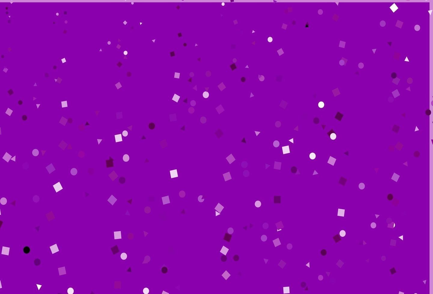 textura de vector de color púrpura claro en estilo poli con círculos, cubos.
