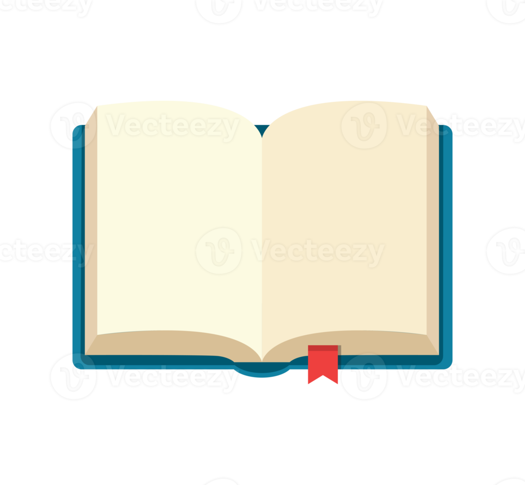 Aperto libro icona cartone animato png