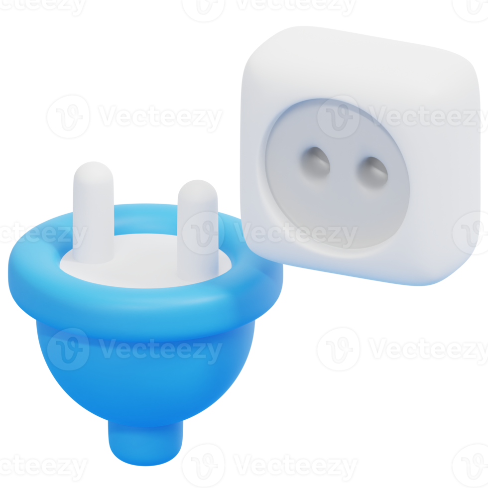 outlet 3d render icon illustration png