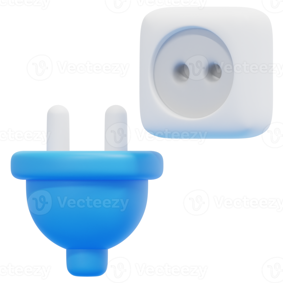 outlet 3d render icon illustration png