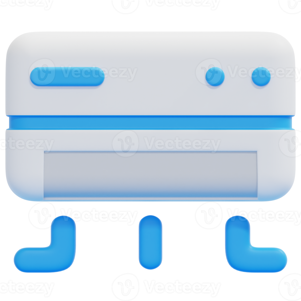 illustration d'icône de rendu 3d air png