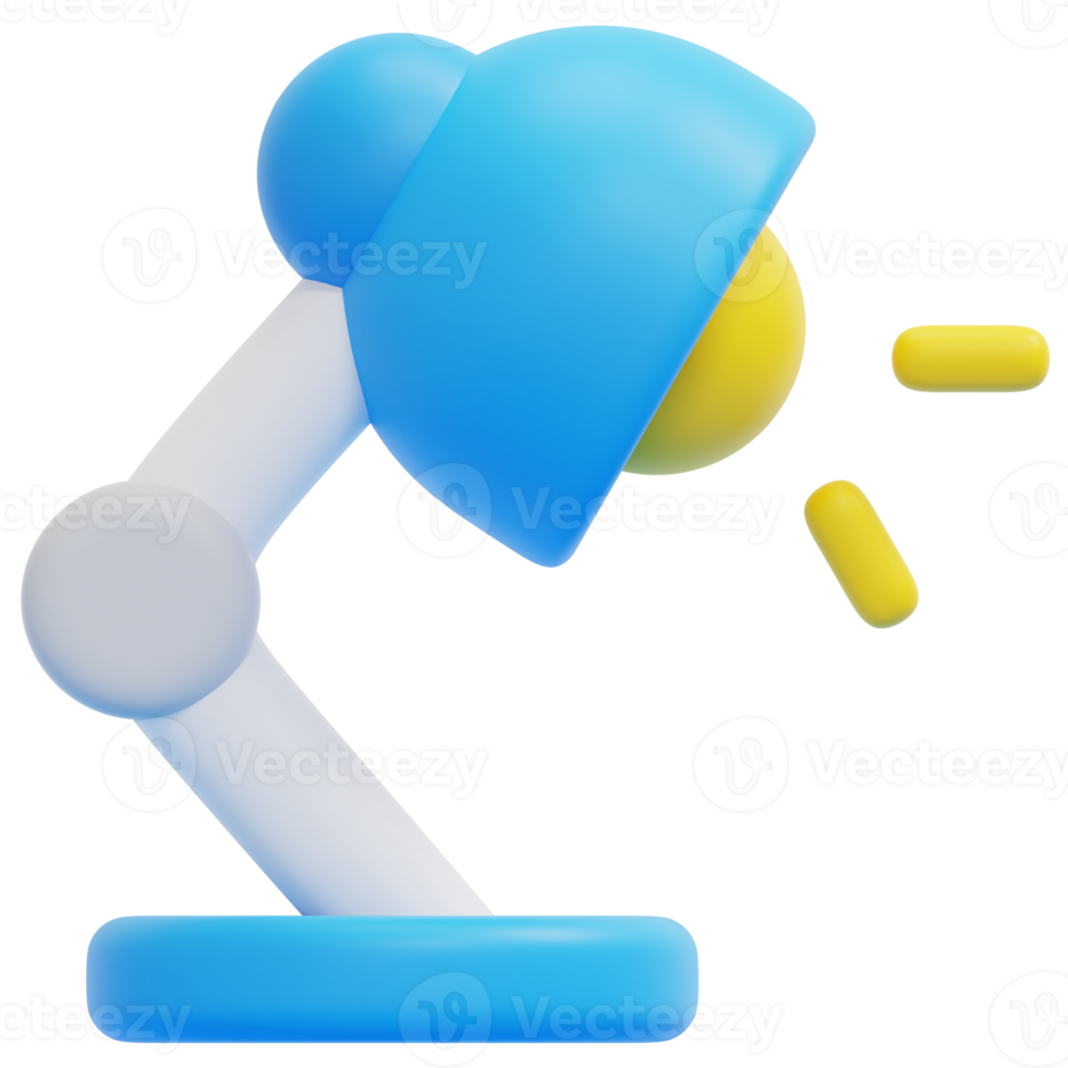 table lamp 3d render icon illustration png