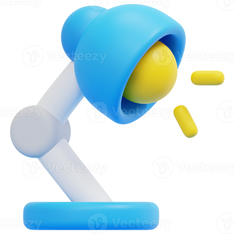 table lamp 3d render icon illustration png