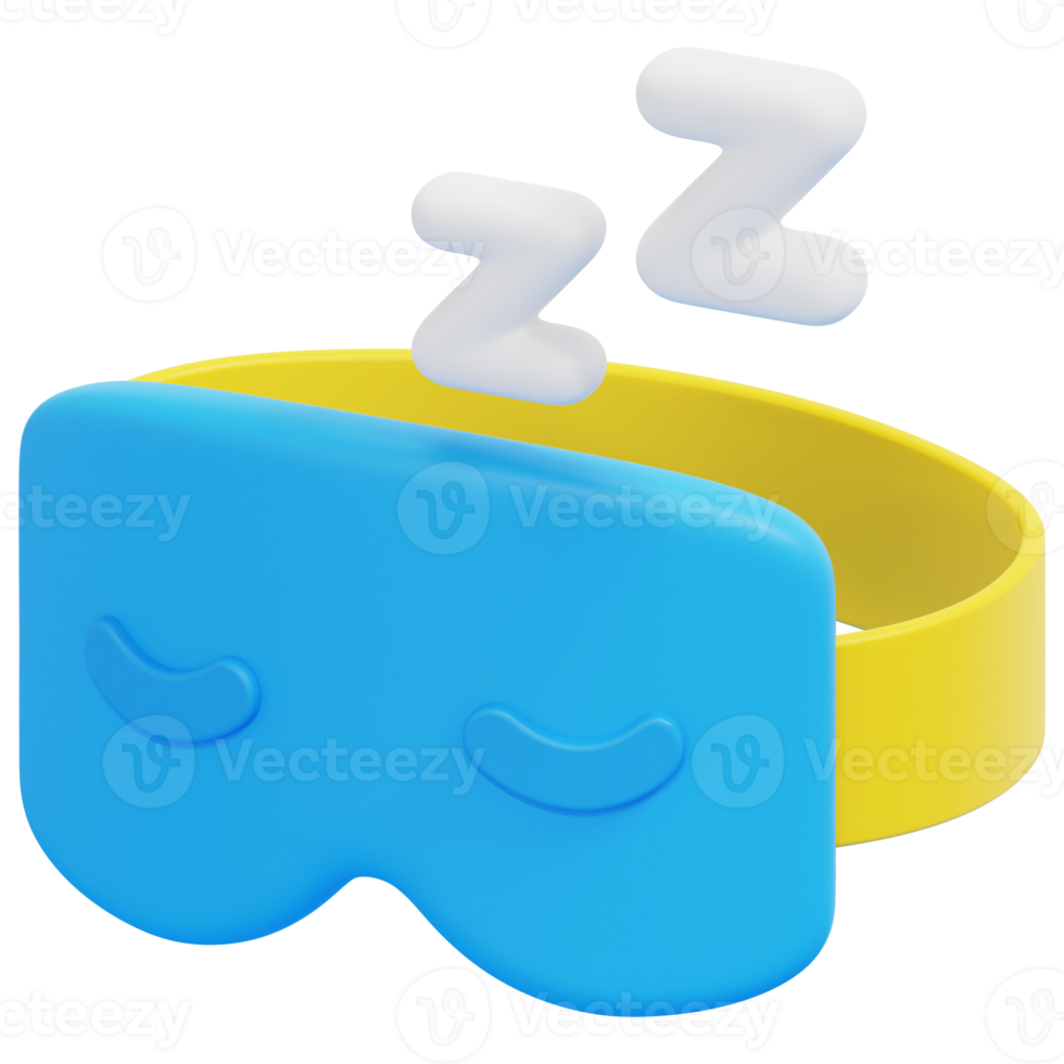 schlafmaske 3d-render-symbol-illustration png