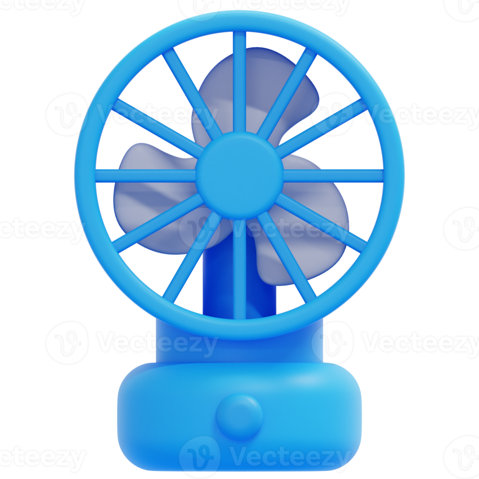 illustration de l'icône de rendu 3d du ventilateur png