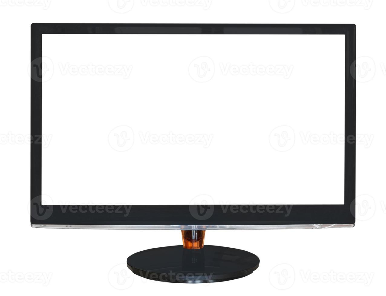 widescreen display with cut out screen isolated photo