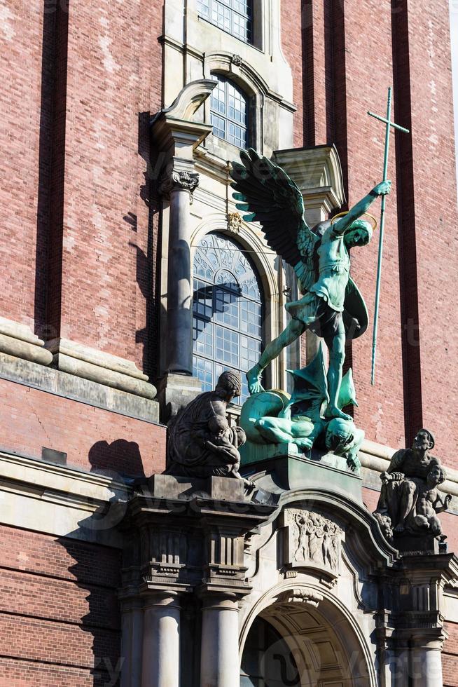 St Michael sculpture of St Michael's church photo