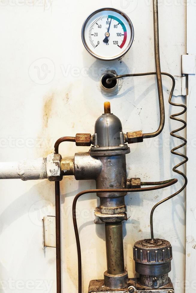 thermometer and equipment gas boiler photo