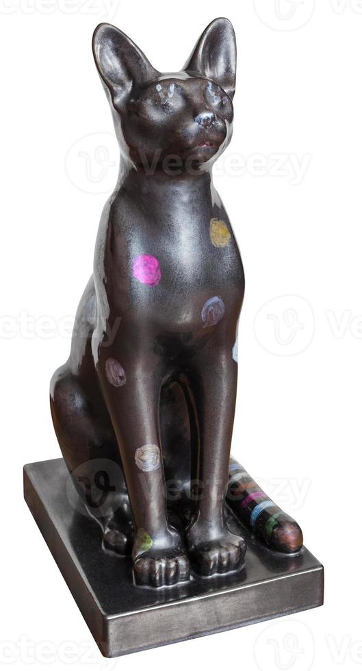 cat statue from Ancient Egypt isolated photo