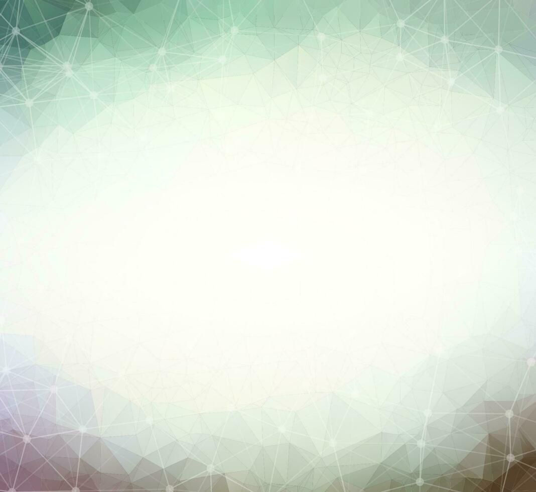 Geometric Dark Green Polygonal background molecule and communication. Connected lines with dots. Minimalism background. Concept of the science, chemistry, biology, medicine, technology. vector