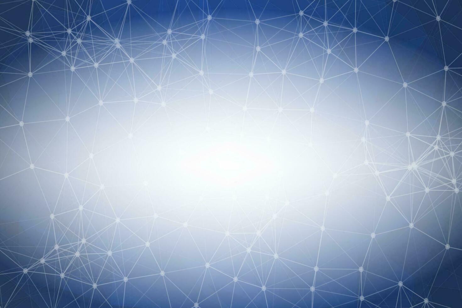 Abstract Blue Polygonal Space Background with Connecting Dots and Lines.  Connection structure and science background. Futuristic HUD design. vector