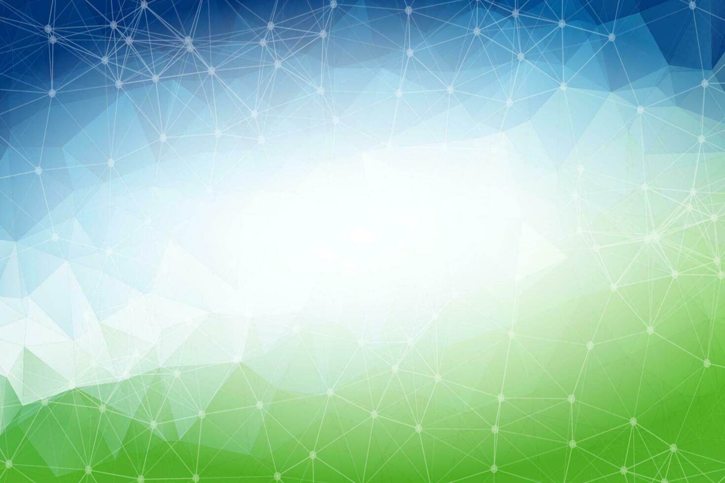 Blue Green low poly background. Polygonal design pattern. Bright mosaic modern geometric design, Creative Design Templates. Connected lines with dots. vector