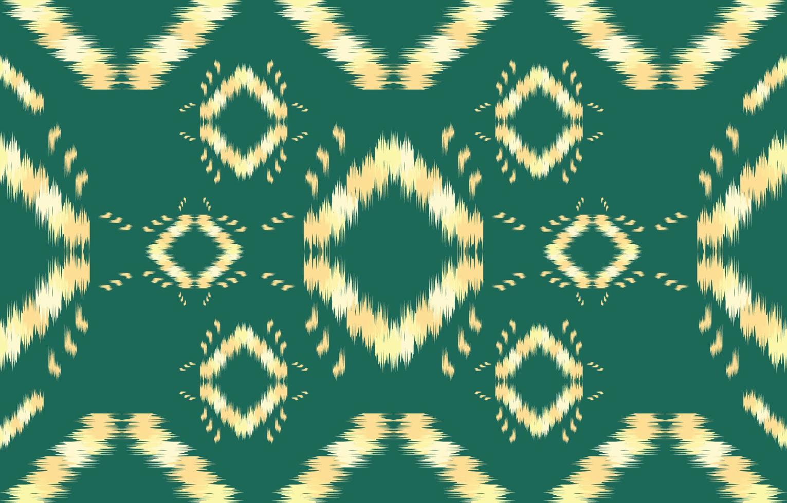 tela ikat de patrones sin fisuras estilo de bordado tradicional étnico geométrico. diseño para fondo, alfombra, estera, sarong, ropa, ilustración vectorial. vector