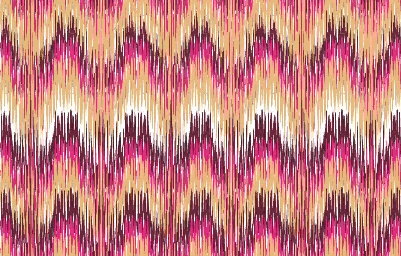 fabric ikat seamless pattern geometric ethnic traditional embroidery style.Design for background,carpet,mat,sarong,clothing,Vector illustration. vector