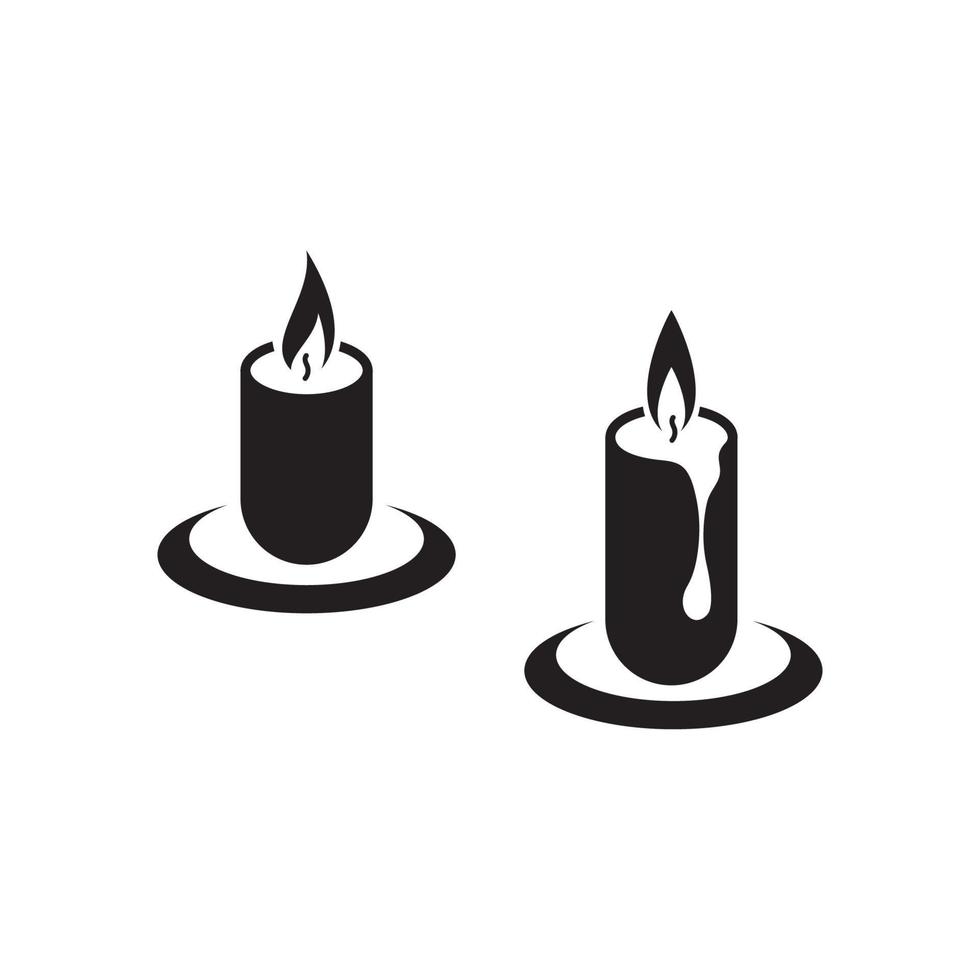 Candle Vector icon design illustration