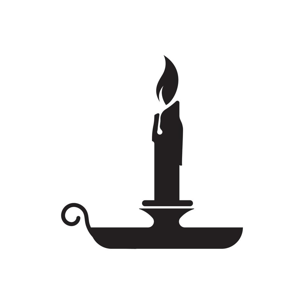 Candle Vector icon design illustration