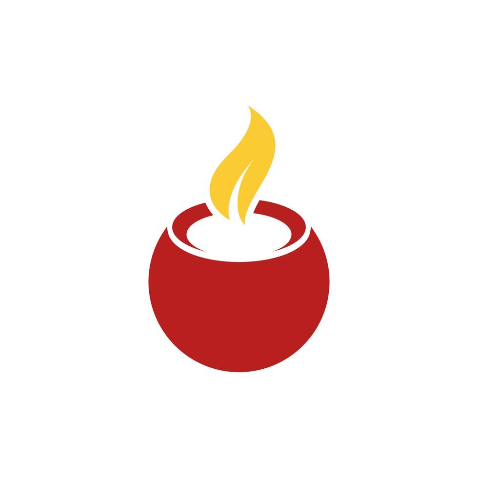 Candle Vector icon design illustration