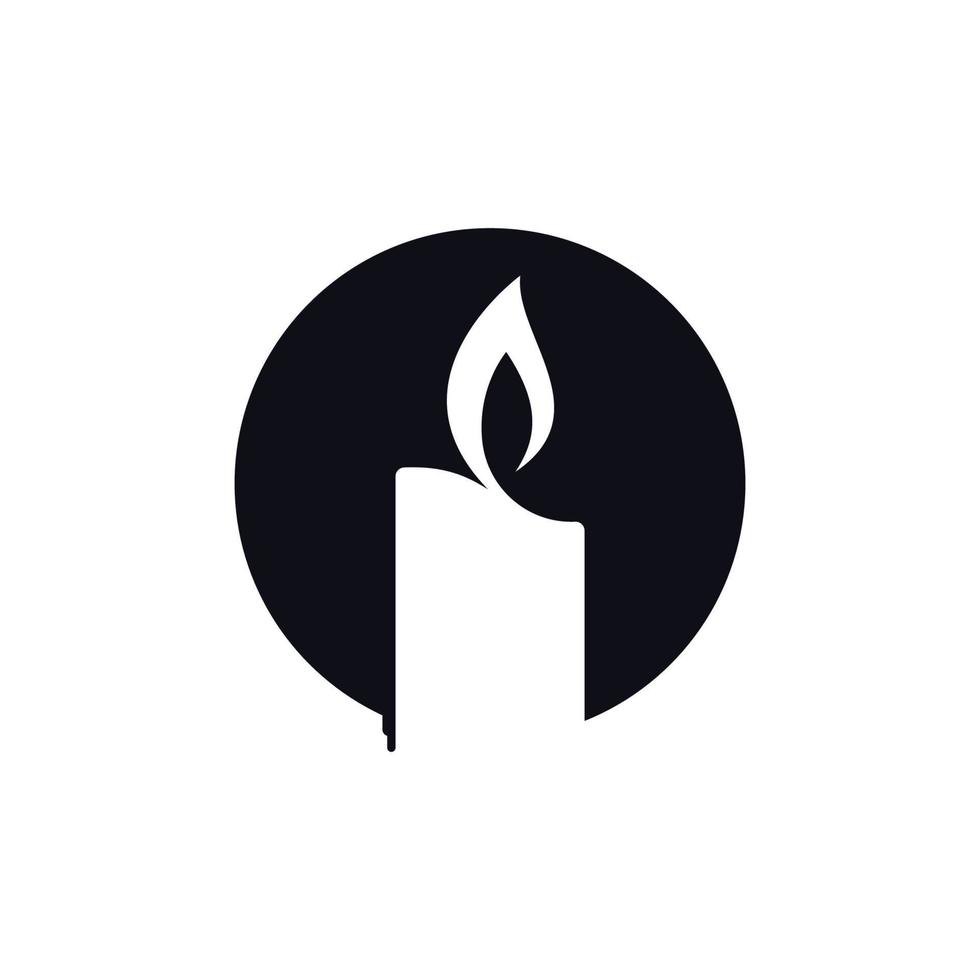 Candle Vector icon design illustration