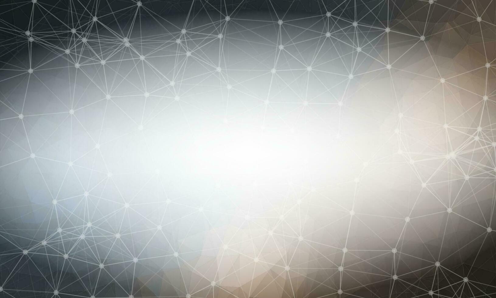 Abstract Dark Black Polygonal Space Background with Connecting Dots and Lines.  Connection structure and science background. Futuristic HUD design. vector