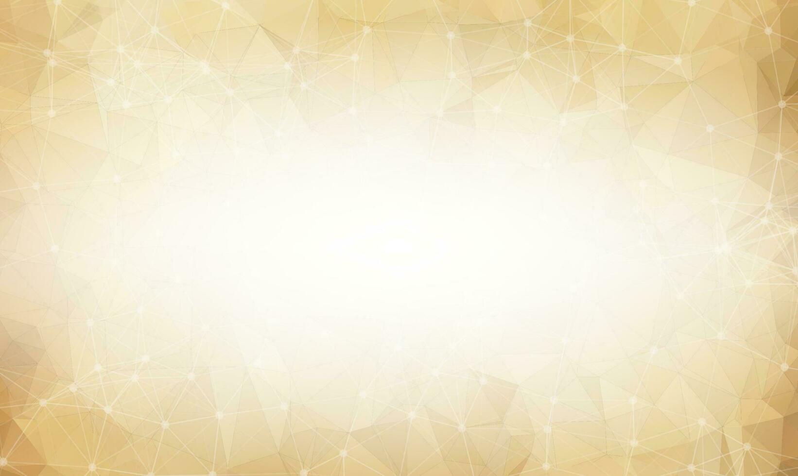 Abstract Dark Brown Polygonal Space Background with Connecting Dots and Lines.  Connection structure and science background. Futuristic HUD design. vector