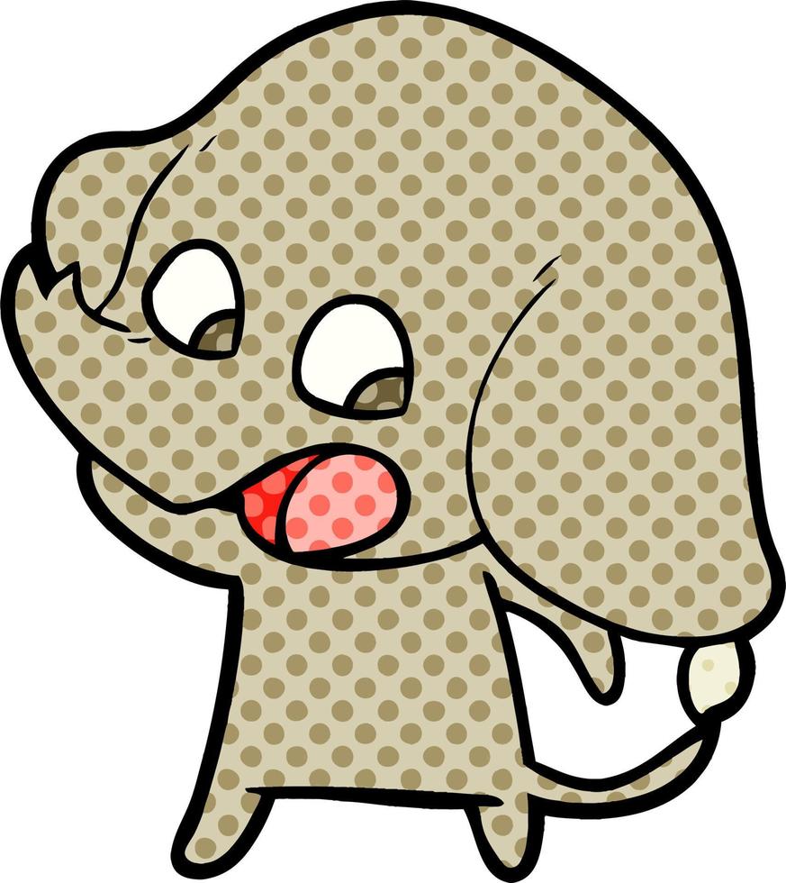 cute cartoon elephant vector