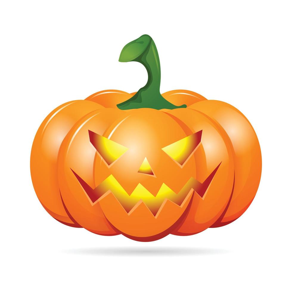 Pumpkin Ghost on White background. illustrator Vector