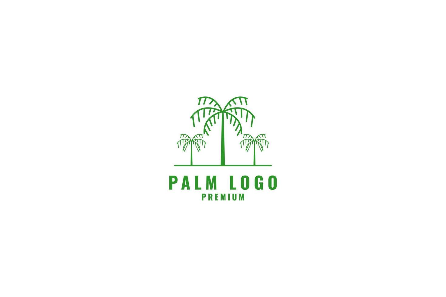 Palm logo design vector illustration idea