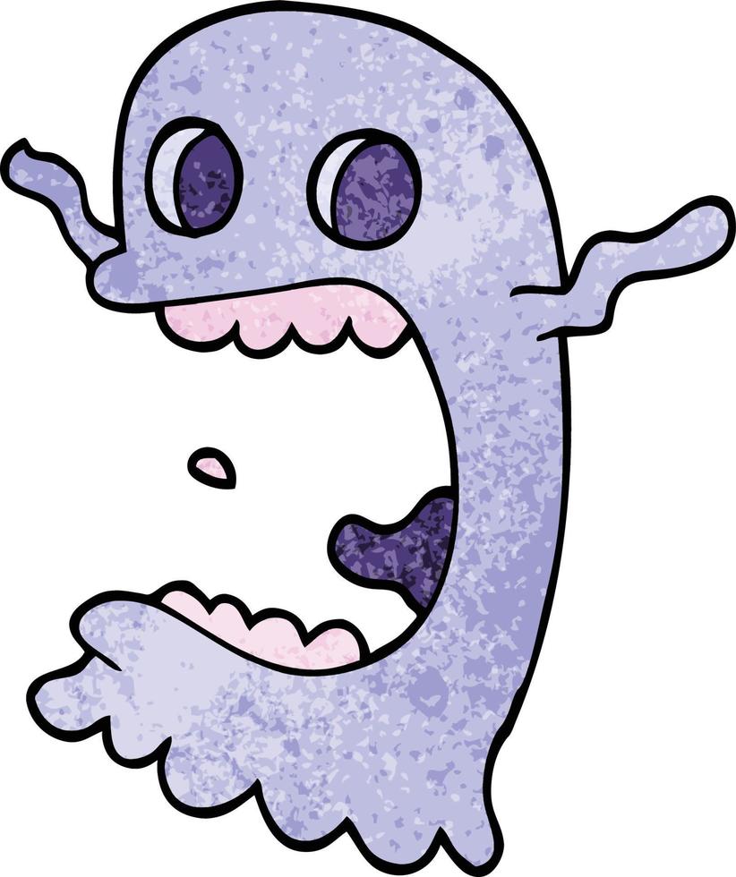 cartoon doodle spooky ghost vector