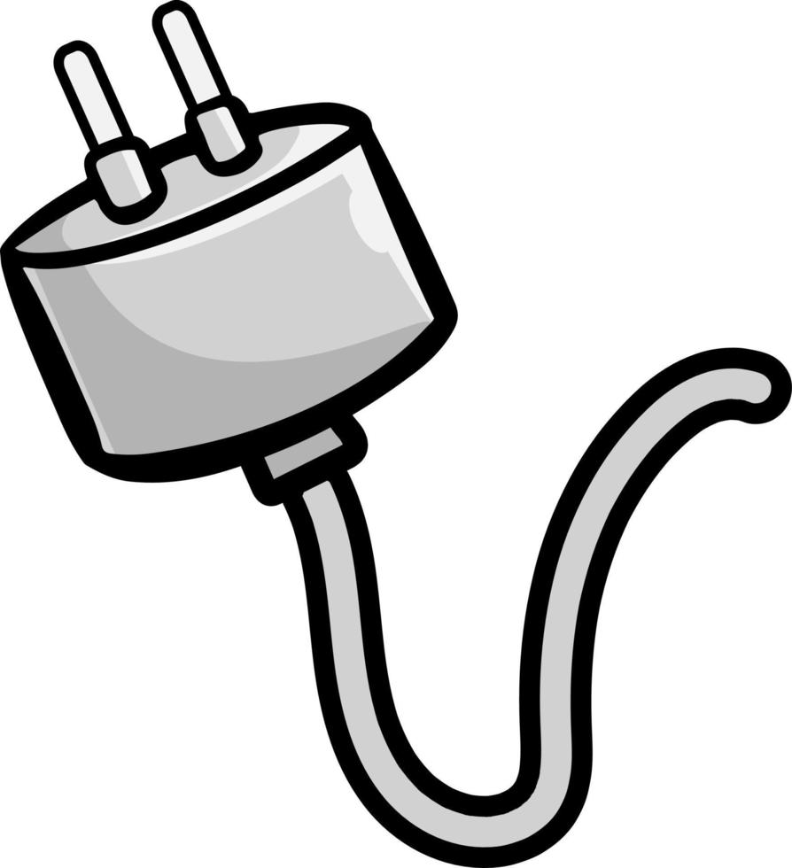power cord plug vector