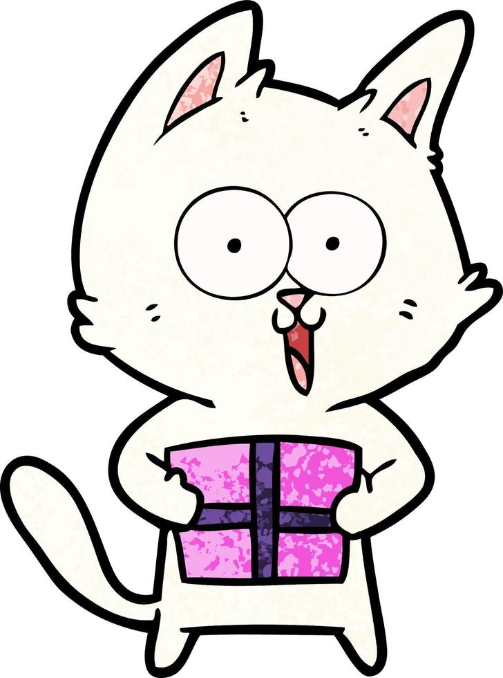 funny cartoon cat vector