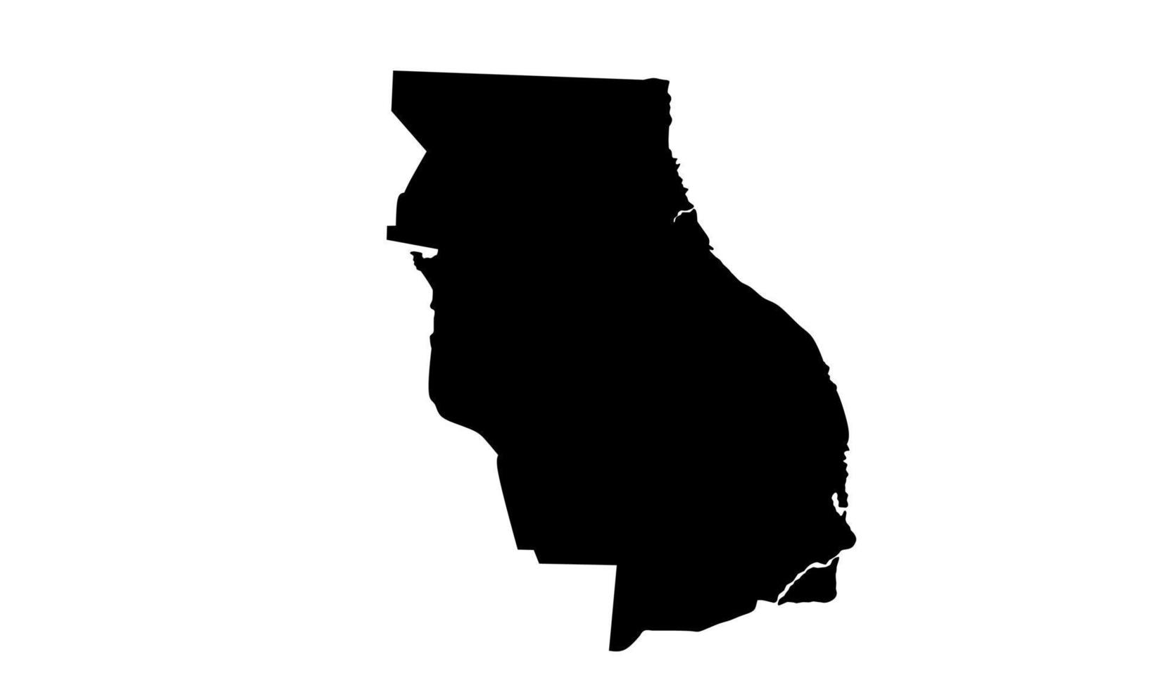 ROSARIO map black silhouette on white background vector