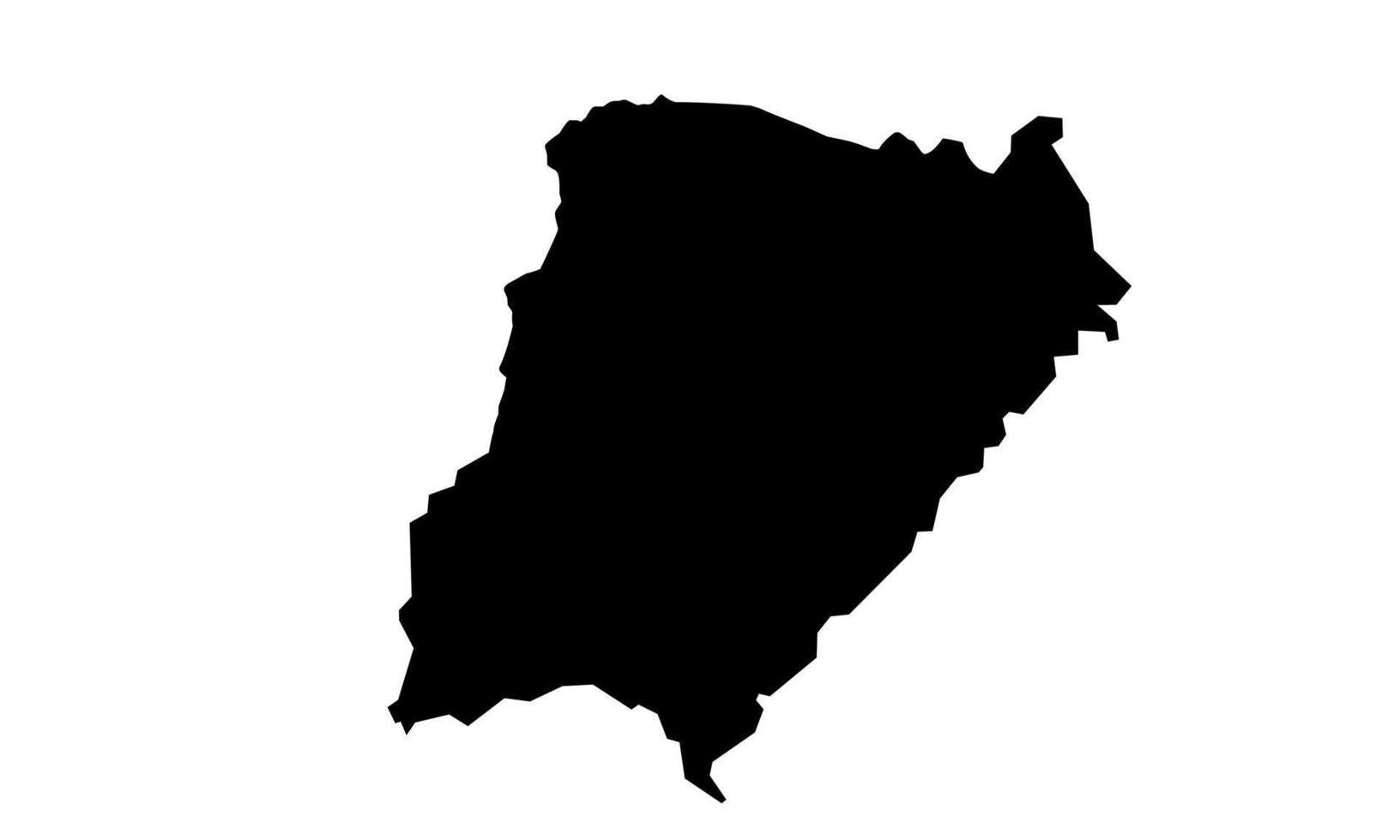 CORRIENTES  map black silhouette on white background vector