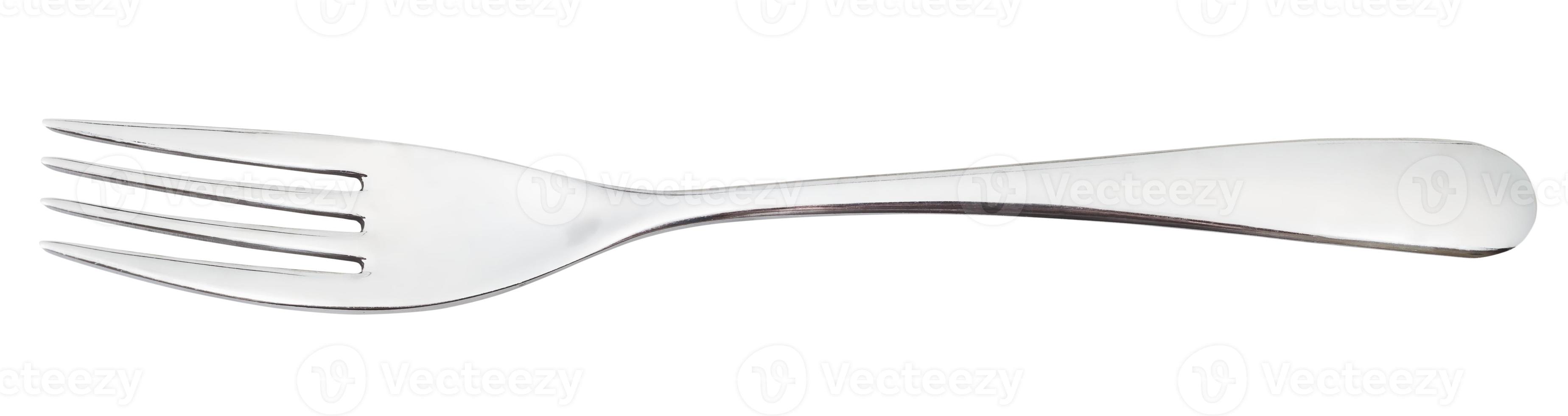 steel fork - cutlery isolated on white photo