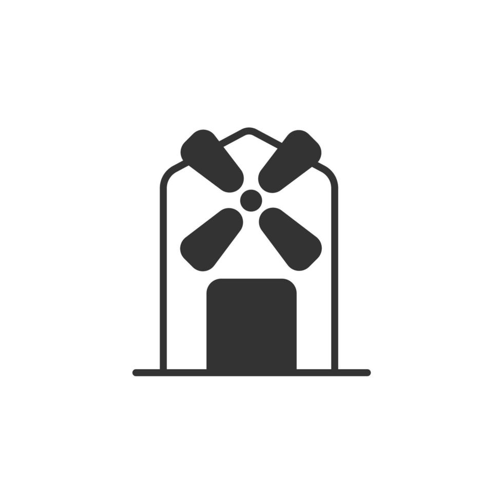 Windmill icons  symbol vector elements for infographic web