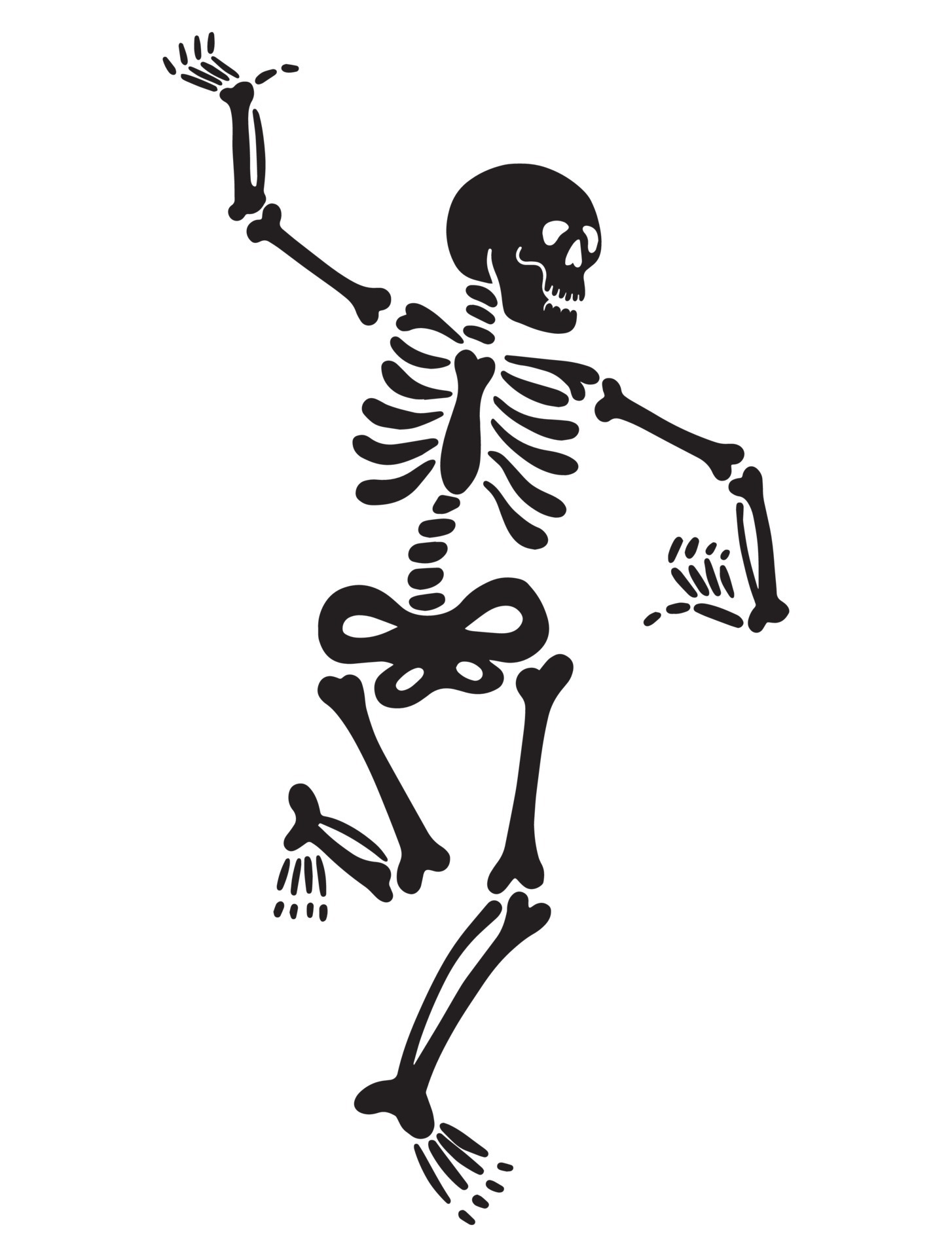Dancing skeleton vector illustration 12245272 Vector Art at Vecteezy