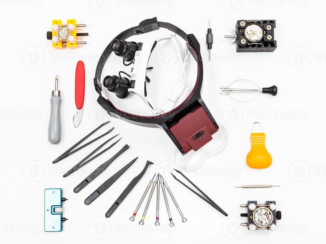 various instruments for repairing watch photo