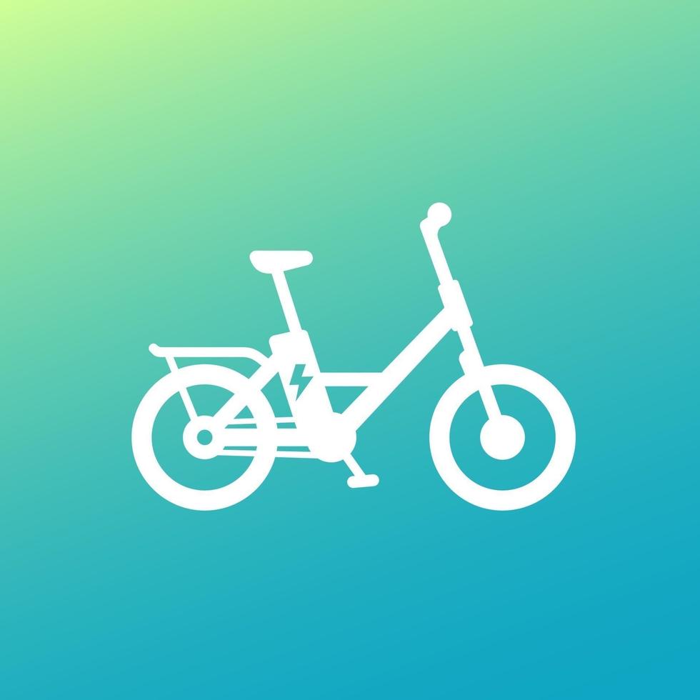 Electric bike icon, electro bicycle, ebike vector 12245347 Vector Art