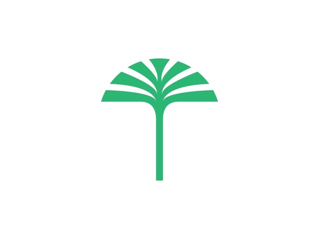 ilustración del logotipo de la palmera vector