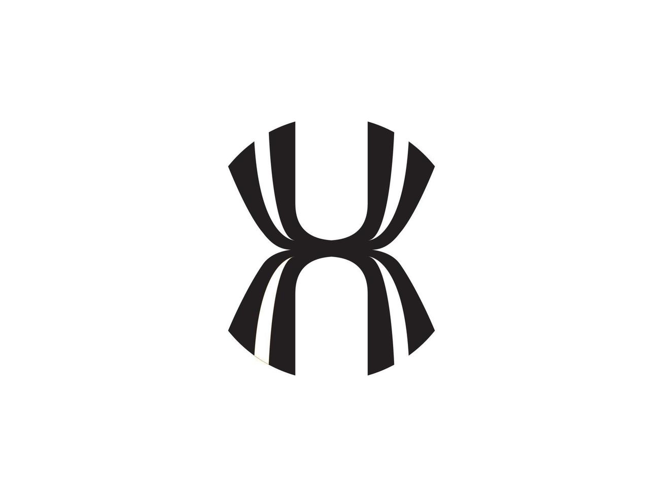 Abstract logo letter X or H vector