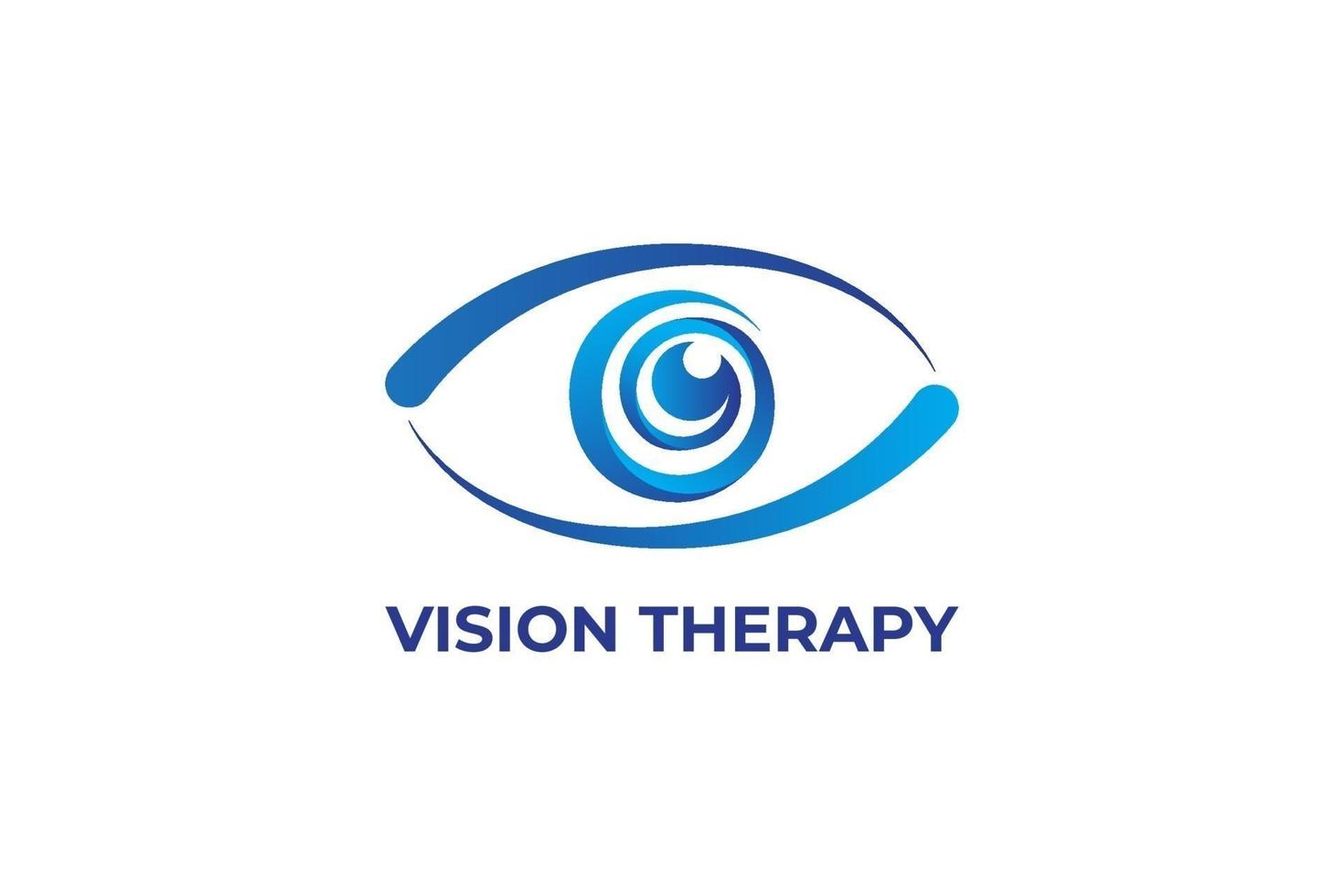 Abstract Logo Eye Vision Therapy template Vector