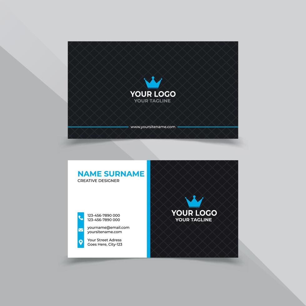 Minimal nice company Business Card Design Template vector
